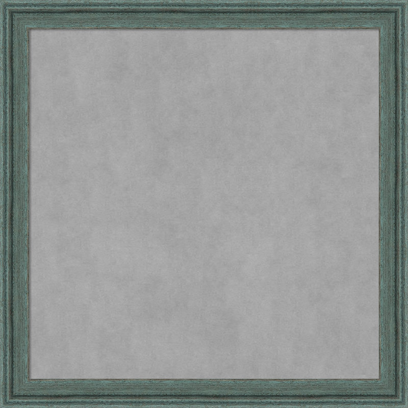 Tableau magnétique encadré gris sarcelle recyclé, 27" H x 27" W