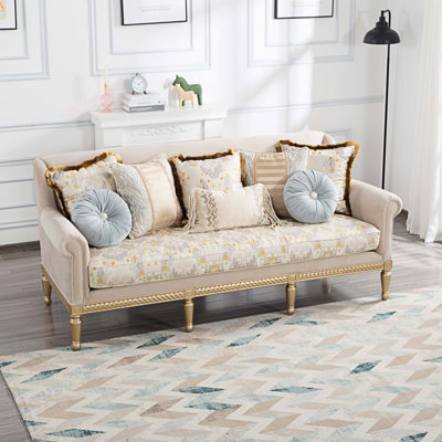 Kenechi 85 " Velvet Sofa