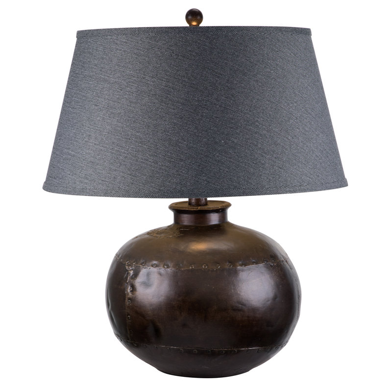 Kamala Ceramic Table Lamp, Brown, Gray