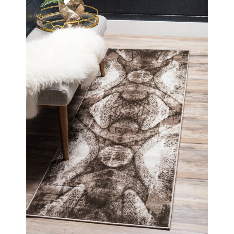 Geometric Area Rug, Runner 99 x 500cm