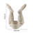 Easter White Ceramic Bunny Scented Candle Candlestick