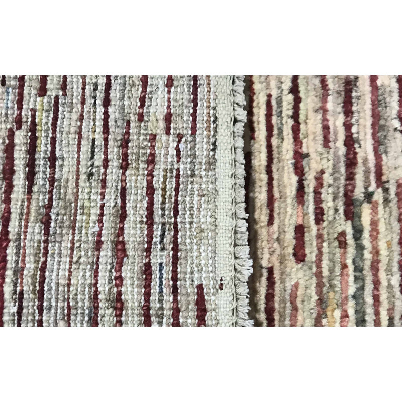 Hand-Knotted High-Quality Gray Area Rug