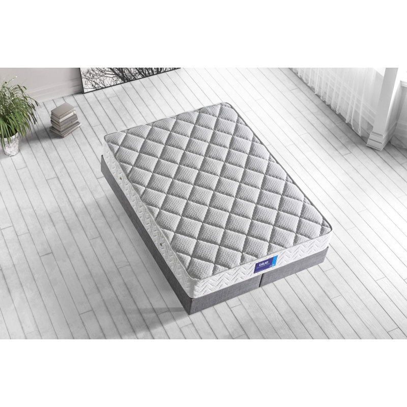 Orthopedic Mattress, Firm Support, Double-Sided, 55.1 x 78.7 x 10.2 inches | Special Niron Multi Spring System, Knitted Fabric Cover | Ideal for Comfort and Durability, Solid White Color, Assembled Design