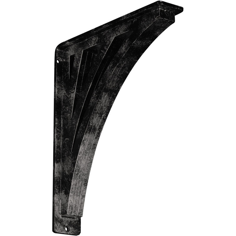 Support en fer forgé Nevio, Argenté antique chaleureux, H 12 po x l 2 po x P 10 po