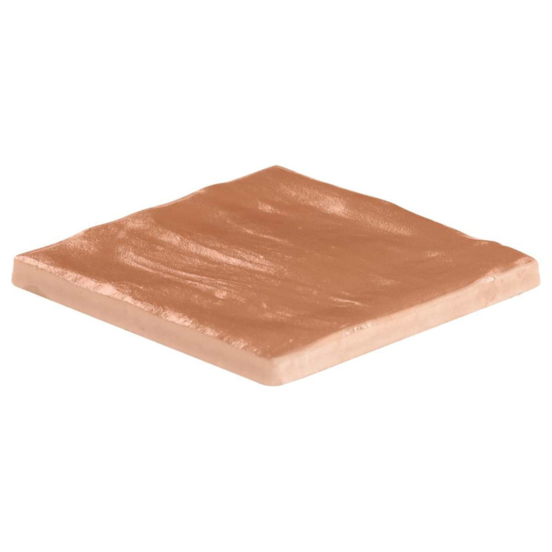 Montauk 4x4 Mixed Finish Ceramic Tile, Terracotta