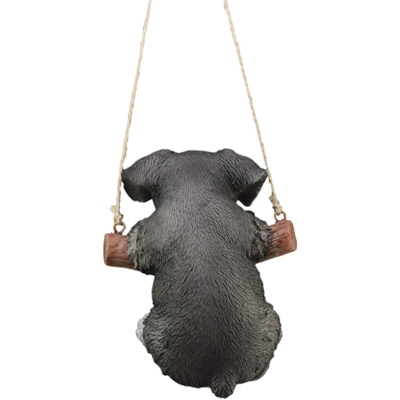 Décoration murale en macramé Chaworth Mini Schnauzer