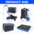 2-Tier Folding Cart  Multi Use Functional Collapsible carts  Shopping Trolley with Wheels  Shopping Cart with Storage Crate  Utility Cart for Groceries Warehouse Supermarket
