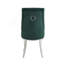 Ensemble de 2 chaises d'appoint en tissu et acier inoxydable Dekel Green