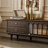 Retro style solid wood TV cabinet