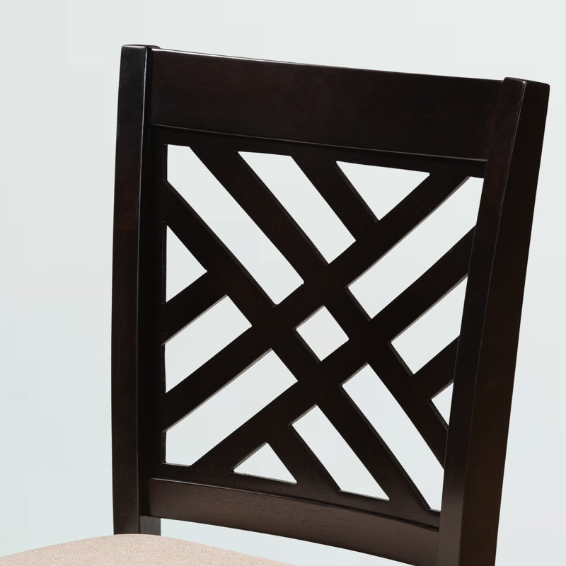 Tabouret de comptoir en bois massif de 25 po Fraserburgh, Marron foncé, Sable