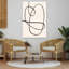 Abstract Flowing Line Abstract Contemporary Elegant Wall Art Print 1 Piece Wrapped Canvas Wall Art-1542183589