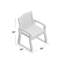 Chaise de patio avec coussin Burcham