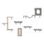 Ensemble de 6 tablettes murales pour chat avec tablettes de saut et support pour hamac
