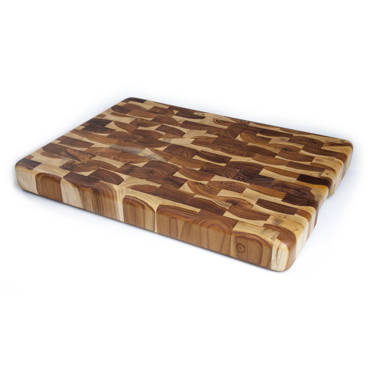 French Oak Chopping Board Prime Sustainable French Oak Thick Oak Chopping  Block African Sapele and Black Walnut Inlays 