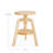Adjustable Drafting Chair - Natural-114197464