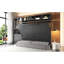 Grand lit mural avec tablettes, gris, multifonctionnel et peu encombrant pour les maisons compactes, dans de bons petits appartements