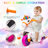 6V Kids Ride on Toys, Battery Powered Unicorn Cars with Music, Training Wheels-98179388