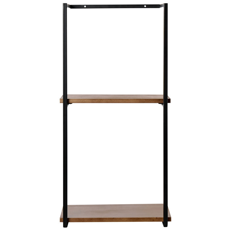 2 Piece Solid Wood Bracket Shelf