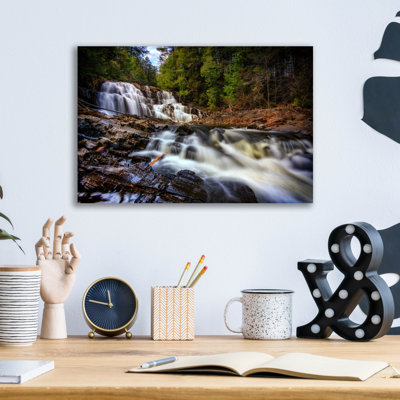 Millwood Pines 'Houston Brook Falls' by Rick Berk Acrylic Glass Wall Art