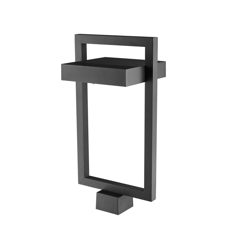 Tête de lanterne DEL d'extérieur 1 lumière H 21,62 po Giddens, Noir