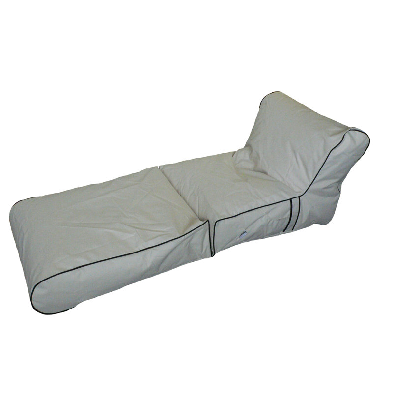 Fauteuil à billes Jumbo, Mélange de polyester beige