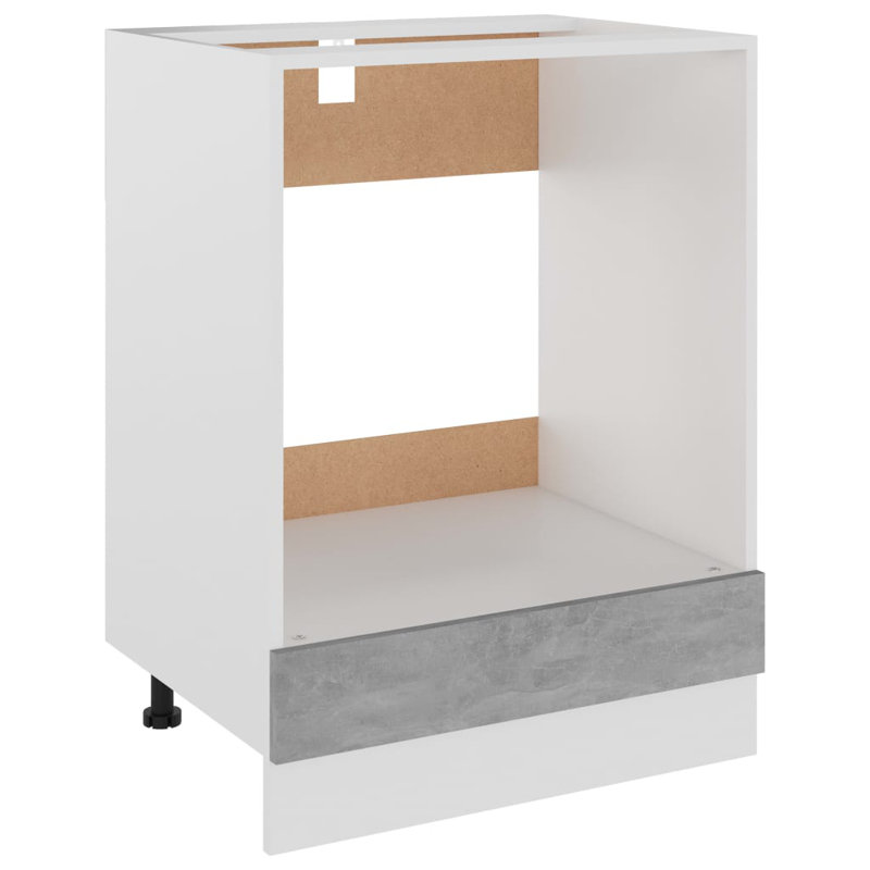 Oven Cabinet Riga, Concrete Grey