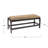 Brady Mango Wood Arch Bench-1353403938