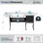 60" W X 23.5" D Sewing Table With Height Adjustable Platform