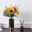 Bouquet de tournesols artificiels avec fleurs de cimetière artificiel