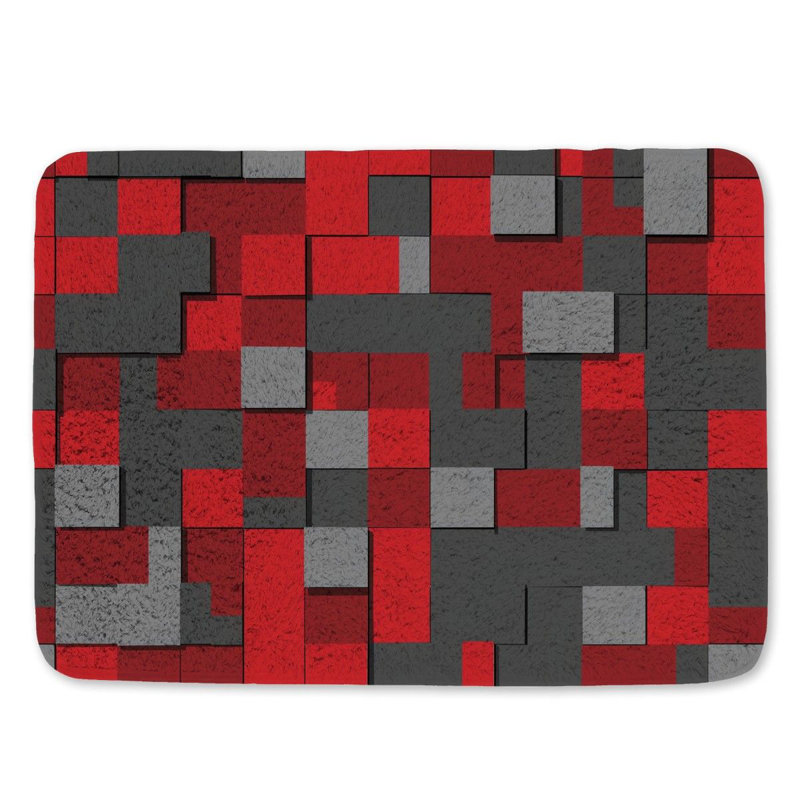 Teyonda Microfiber / Microsuede Non-Slip Bath Mat, 17"W x 24"L
