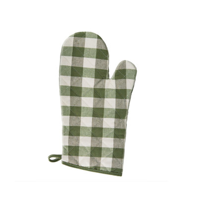 Live Life Products Checkered Polyester Oven Mitt Set