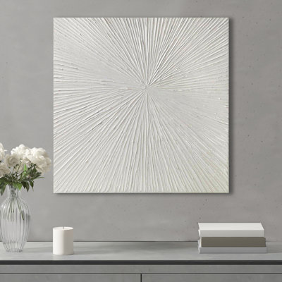 Sunburst Hand-Painted Resin Wall Art