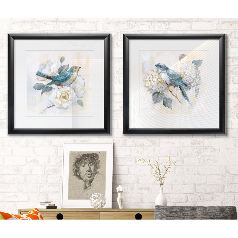 « matinée chanson i », ensemble de 2 reproductions de peintures encadrées