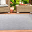 Tapis intérieur / extérieur gris tressé Neufeld-707830751
