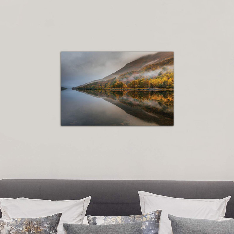 Misty Loch by Adrian Popan - Wrapped Canvas Print, 66.04 cm H x 45.72 cm W x 3.175 cm D