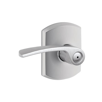 Merano Lever with Greenwich Trim Bed and Bath Lock