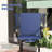 Aulton Outdoor Bar Stools Set of 2 w/ Armrests, Bar Height Chairs, Navy-812290511