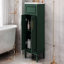 Meuble-lavabo de salle de bain avec lavabo supérieur, armoire de rangement moderne avec 2 portes à fermeture douce et tablette réglable, structure en bois massif.-120194461