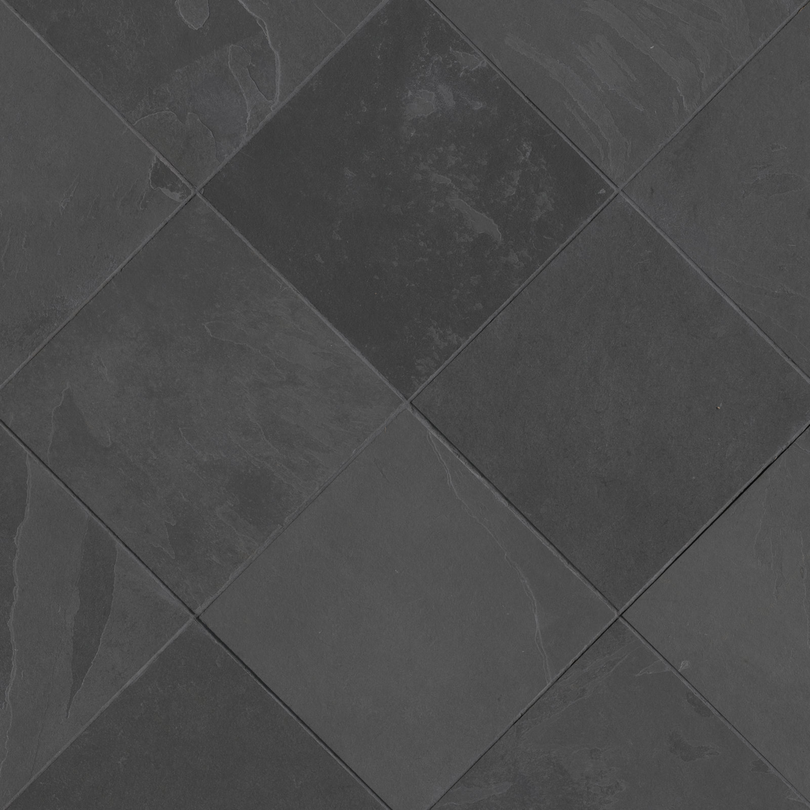 Camden 12" x 12" Gauged Slate Tile, Charcoal