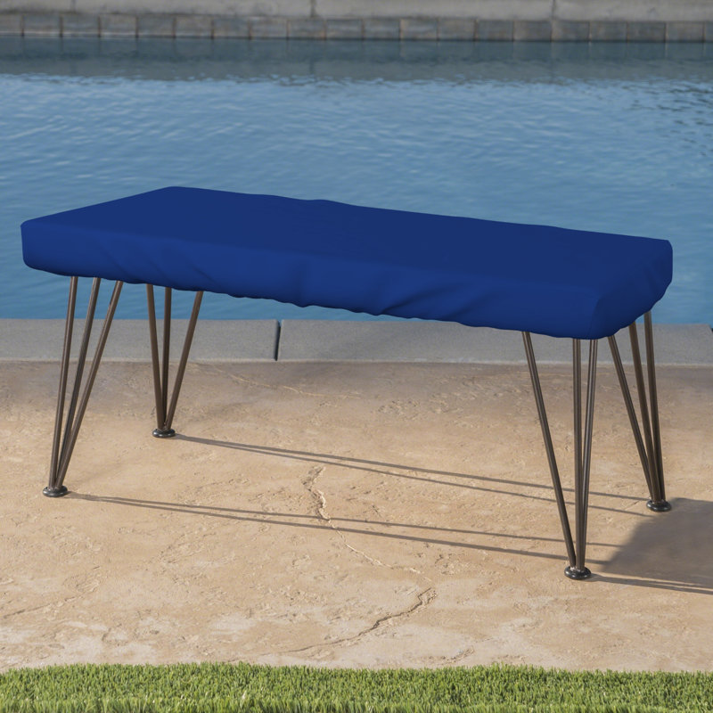 Couvercle de table rectangulaire pour patio, H 5 po x l 60 po x P 35 po, Bleu