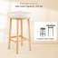 Ensemble de 2 tabourets de bar 27 po avec 2 repose-pieds rembourrés en tissu et tabourets de bar 27 po-452411867