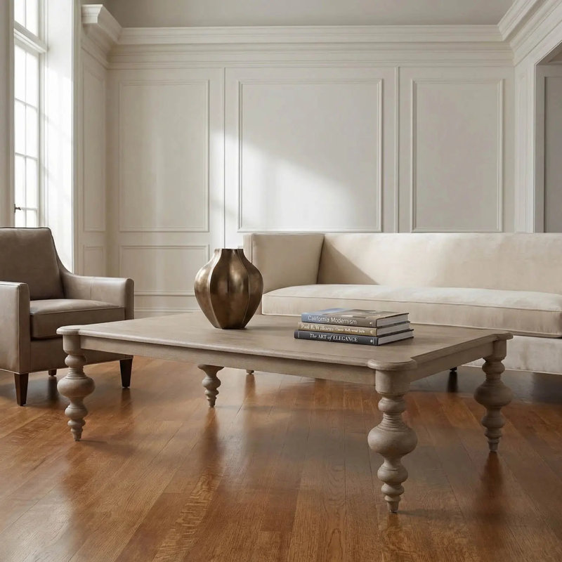 Graff Solid Wood Coffee Table, Weathered