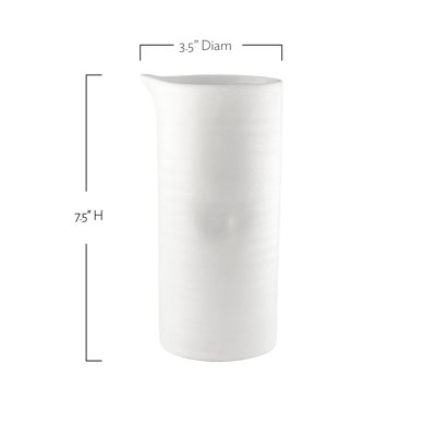 Canvas Home Pinch Stoneware Pitcher 27oz
