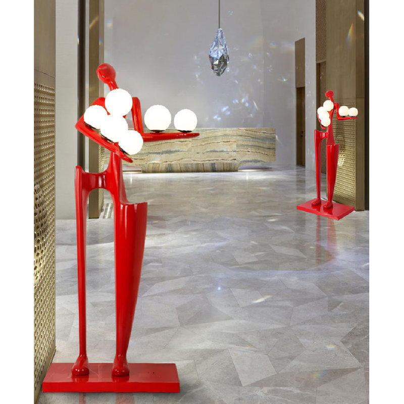 71 " Novelty Floor Lamp, Red