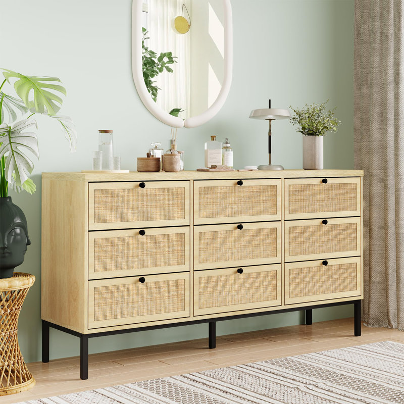 Commode 9 tiroirs Boho