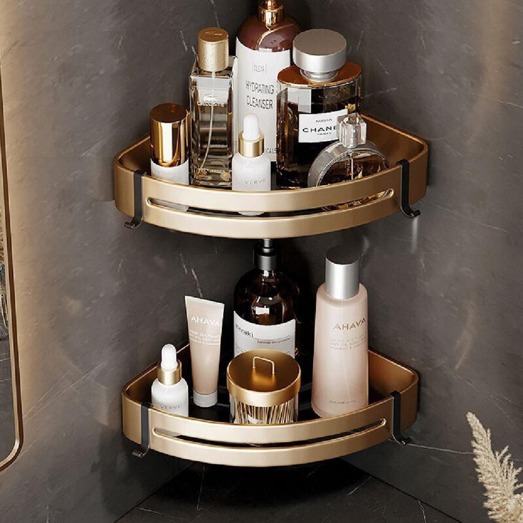 Black DOCIA Shower Shelf