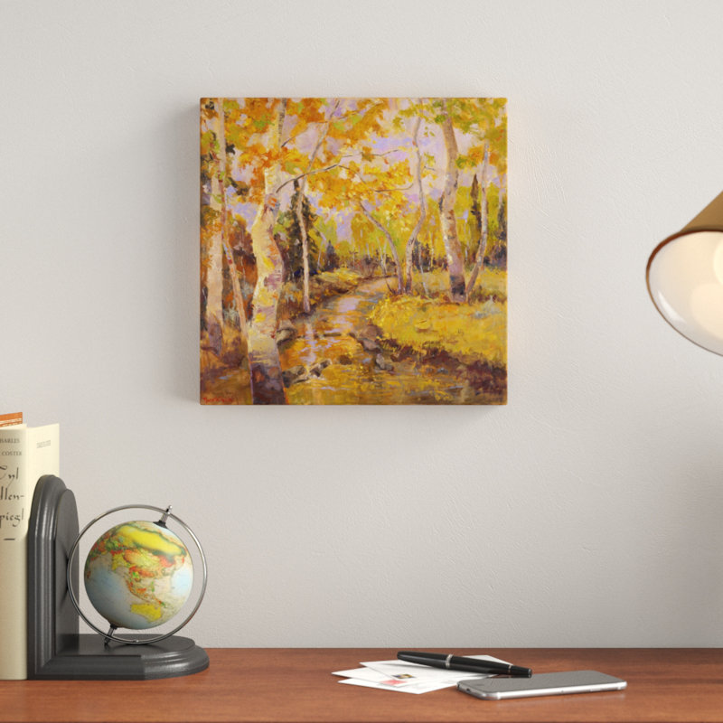 Four Seasons Aspens III by Nanette Oleson - Wrapped Canvas Painting, 76cm H x 76cm W