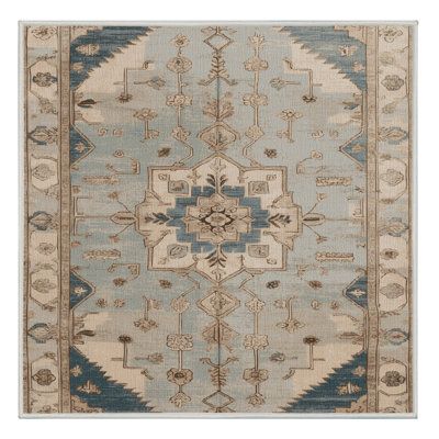 Machine Washable Afyon Beige Area Rug