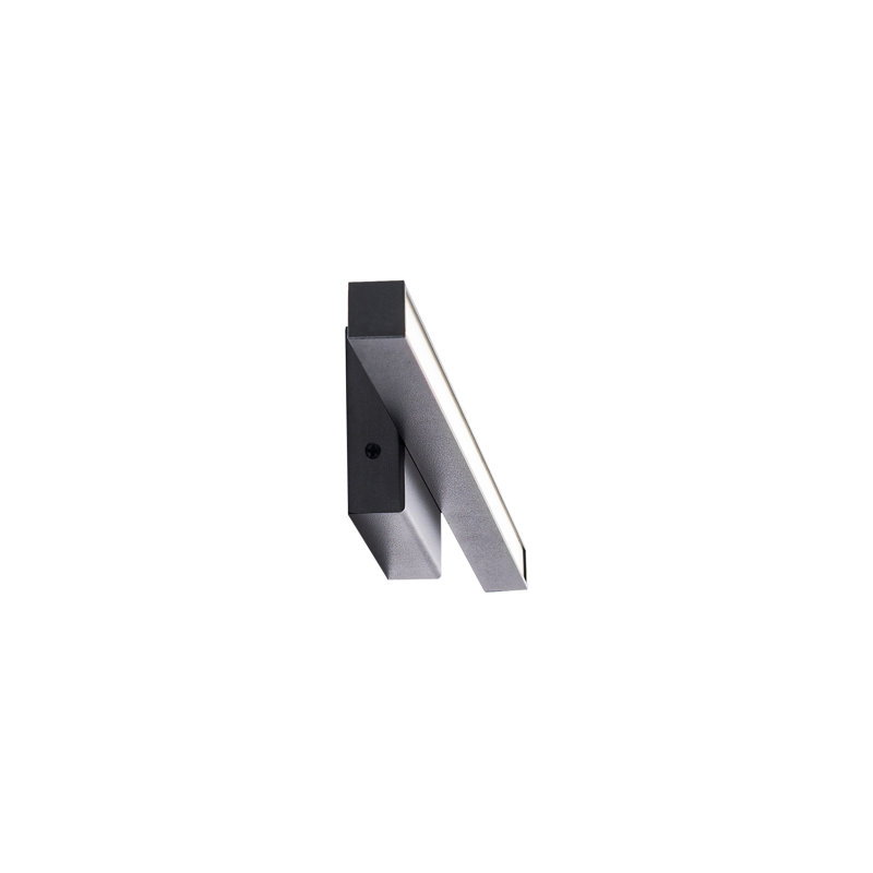 Rochelle 1 - Light LED Flush Mounted Sconce, 2.75" H x 24" W x 1.63" D, Black