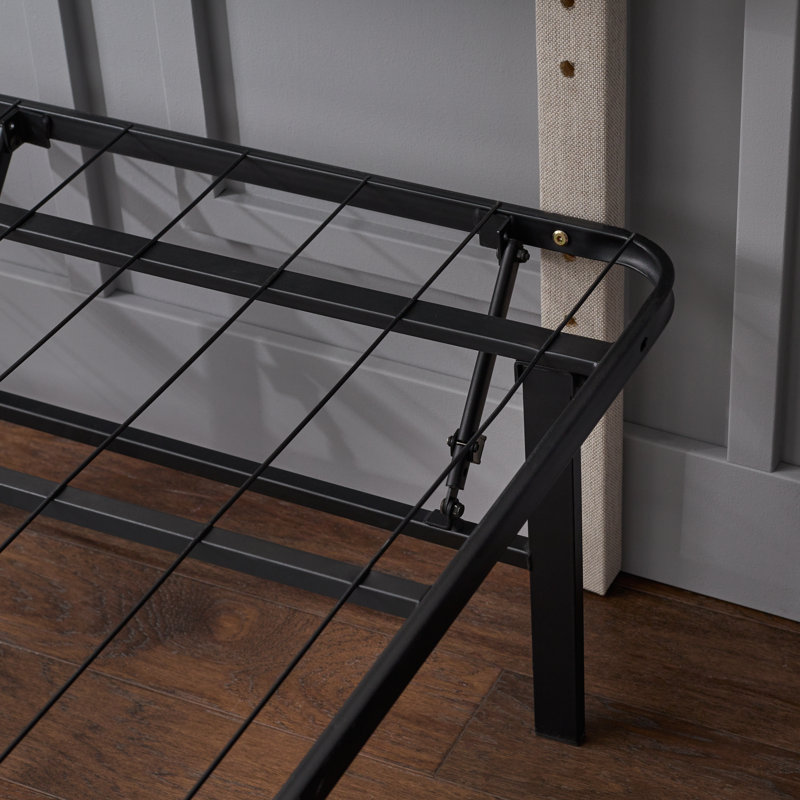 Lucid 14″ Platform Bed Frame – Heavy-Duty Steel, No Box Spring Needed, Twin XL